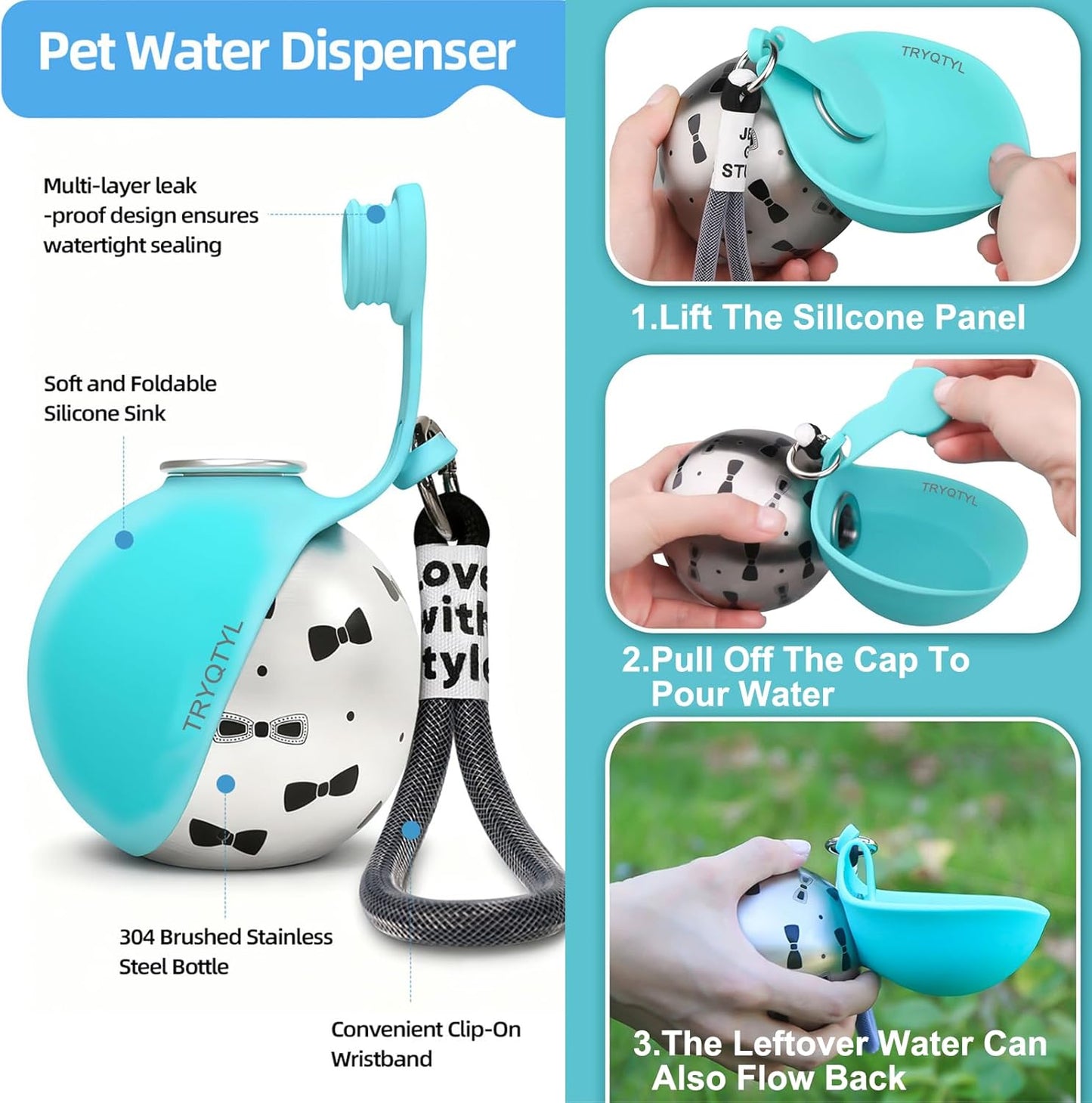 PawNest Portable Water Bottle