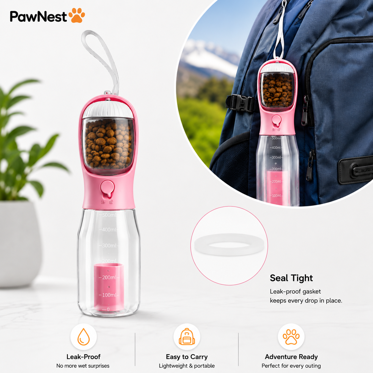 PawNest™ – Smart Travel Bottle
