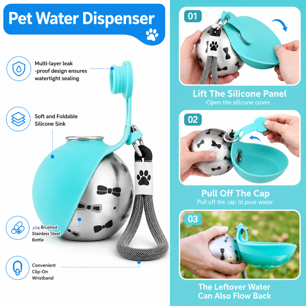 PawNest Stainless Steal Bottle